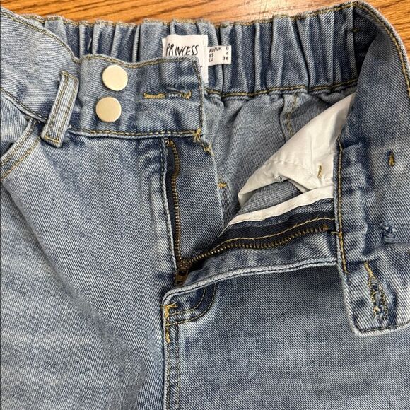 Princess Polly Light Blue High Rise Distressed Jeans - Picture 10 of 11